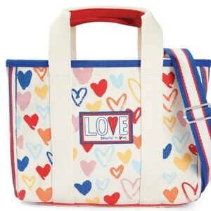 New Brighton Canvas Red White and You Mini Tote Bag